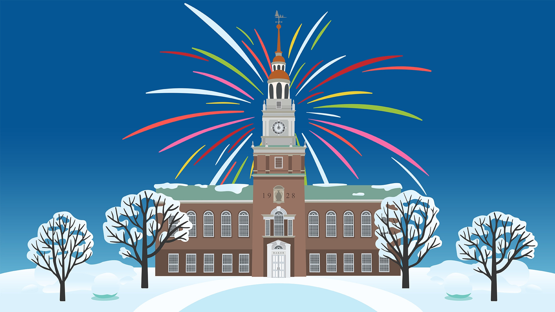 Dartmouth Happy New Year Animation